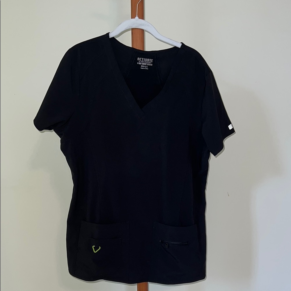 Black Women's Scrub Top